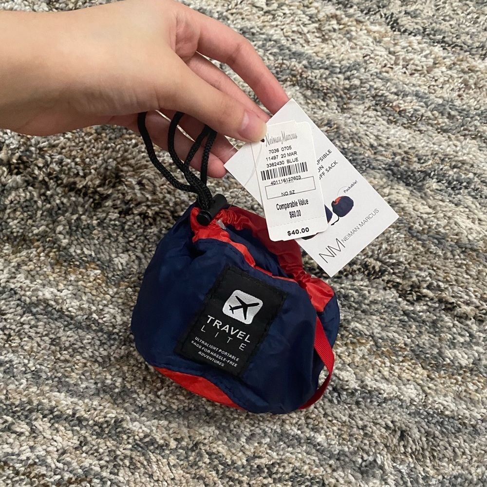Neiman Marcus Travel Bag NWT | Neiman Marcus Collapsable Nylon Bag | Travel Bag